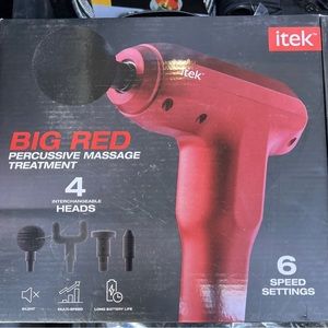 New!! itek Big Red Percussive Massage Treatment Massager Brand New